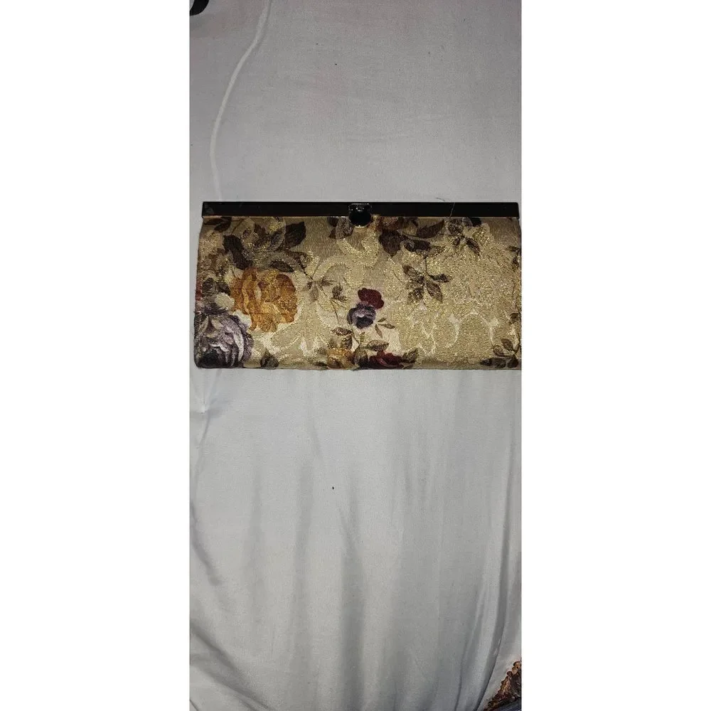 Floral fabric wallet